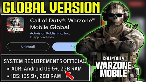 cod total size android|Warzone Mobile Android & iOS requirements: File size, minimum .